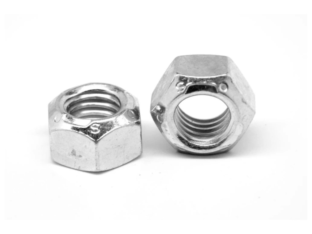 Pair of Stover all-metal prevailing-torque lock nuts